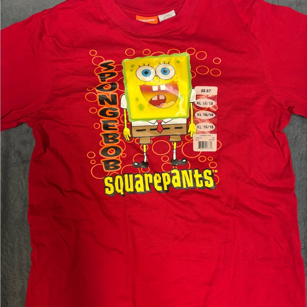 Red SpongeBob SquarePants Halograph T-Shirt